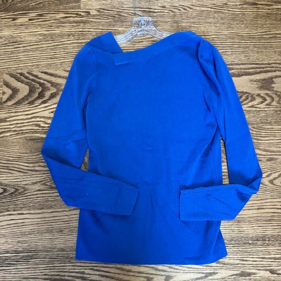 Long sleeve sweater, asymmetrical, neckline, size L - Picture 4 of 7